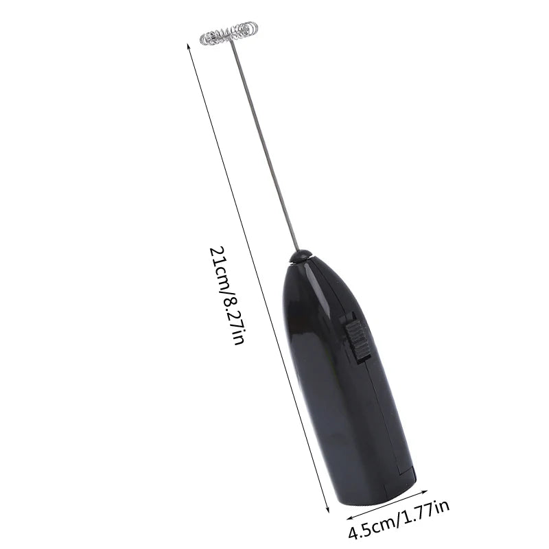 Portable Milk Frother – Stainless Steel Handheld Coffee Mixer