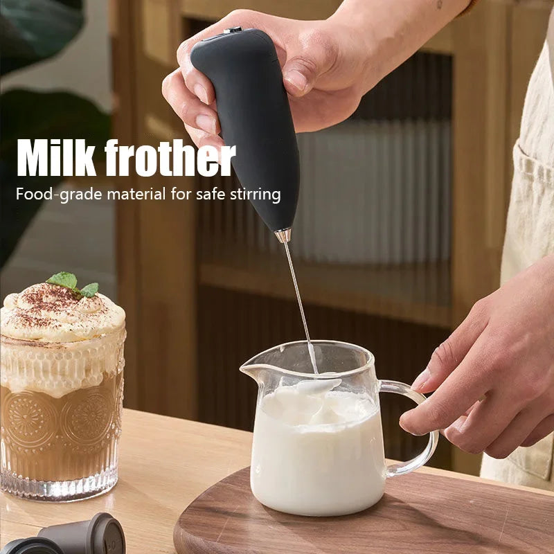 Coffee Starter Kit – Frother + Glass Cup