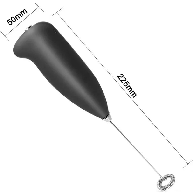 Portable Milk Frother – Stainless Steel Handheld Coffee Mixer