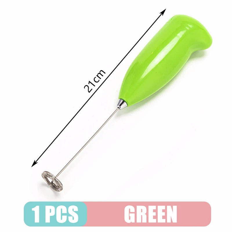 Portable Milk Frother – Stainless Steel Handheld Coffee Mixer
