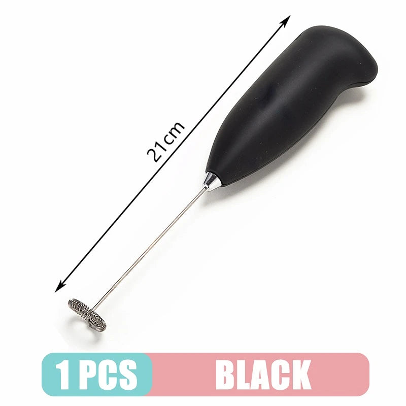Portable Milk Frother – Stainless Steel Handheld Coffee Mixer