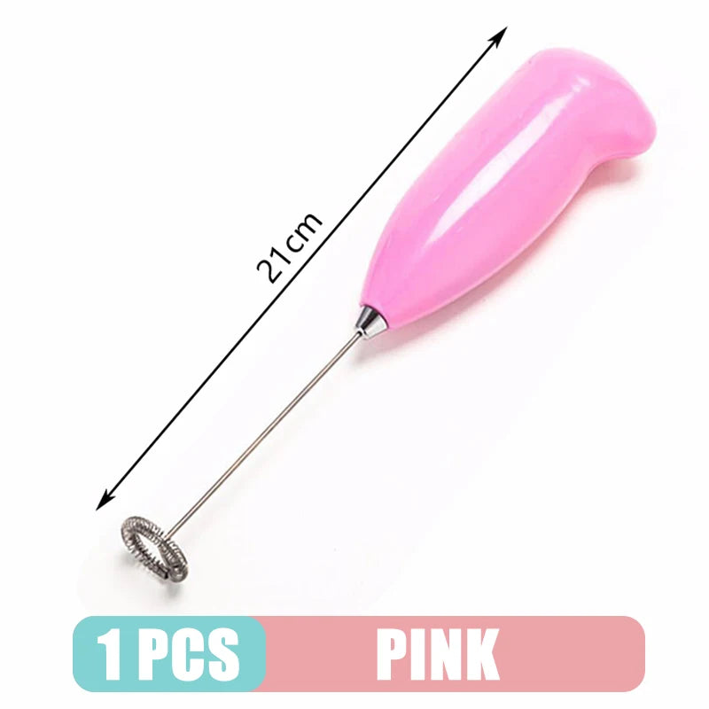 Portable Milk Frother – Stainless Steel Handheld Coffee Mixer