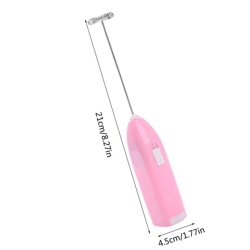 Portable Milk Frother – Stainless Steel Handheld Coffee Mixer